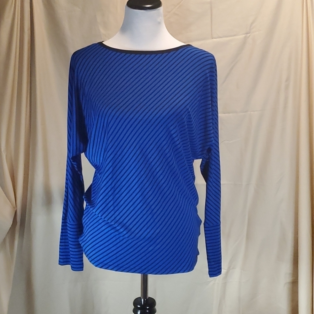 Michael Kors Stripped Jersey Top Lg